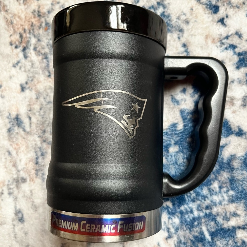 NFL New England Patriots Premium Ceramic Fusion Beer Mug, Coffee Logo Mug
